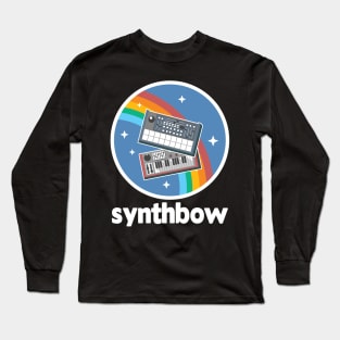 Modular Synthesizer Synth Synthbow Retro Techno Long Sleeve T-Shirt